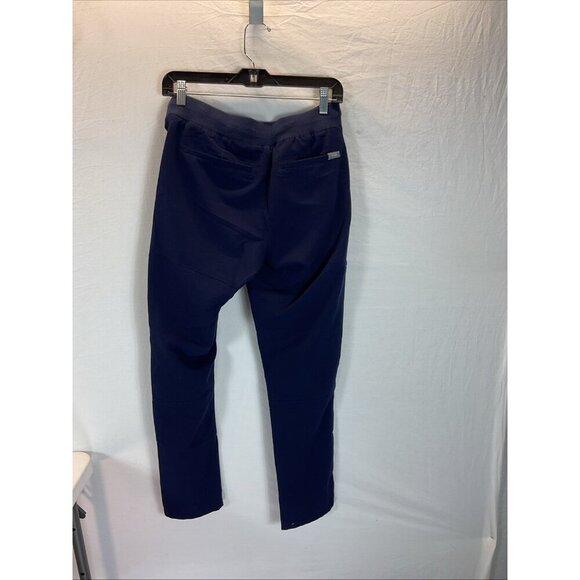 FIGS Yola Skinny Cargo Scrub Pants Women's S Navy Blue Stretch Drawstring - Picture 5 of 11